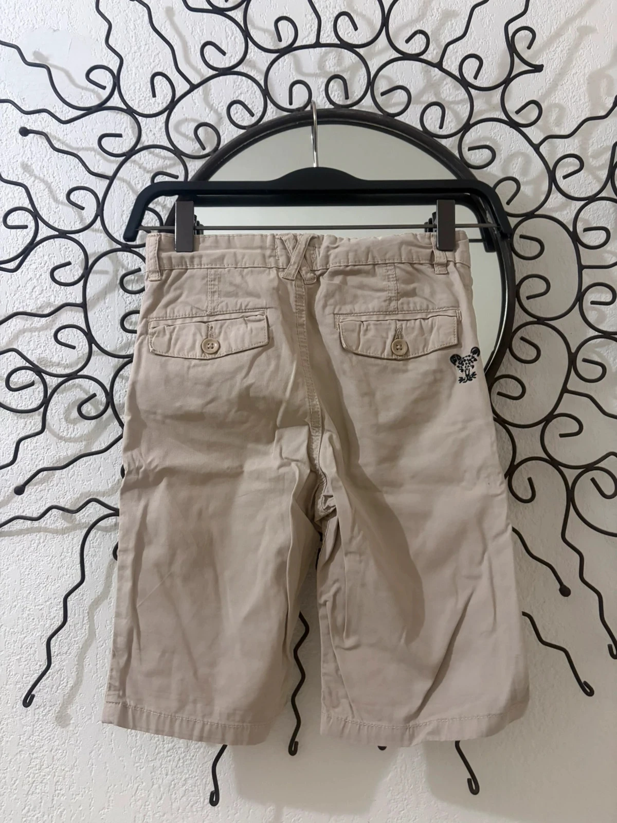 Bermuda de Tela de Algodón Beige DPAM – Estilo Explorador y Sabana – Talla 8 Años (128 cm) – photo 4